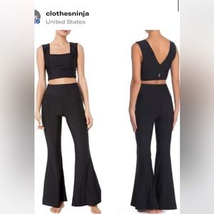 NWOT Free People Kick Bra- Flare Legging Set. Sz. XS